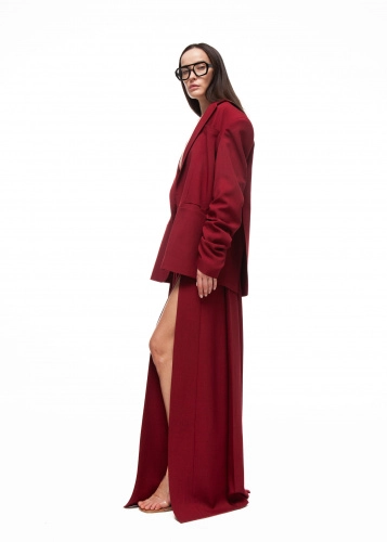 Пиджак CHERRY LOST в бордовом цвете - 40-42 (XS-S) - Бордовый