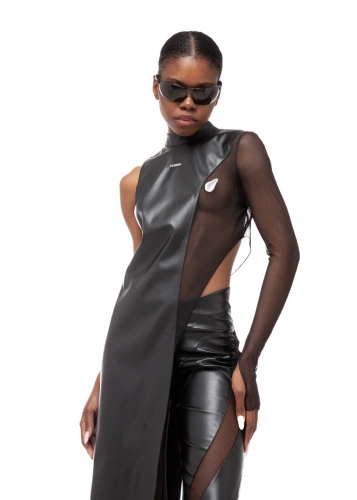 Топ BLACK KIND в черном цвете - 40-42 (XS-S) - Черный